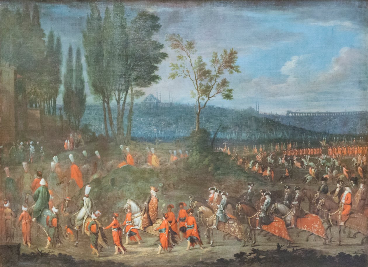 O polimento da procissão embaixador autorstwa Jean Baptiste Vanmour