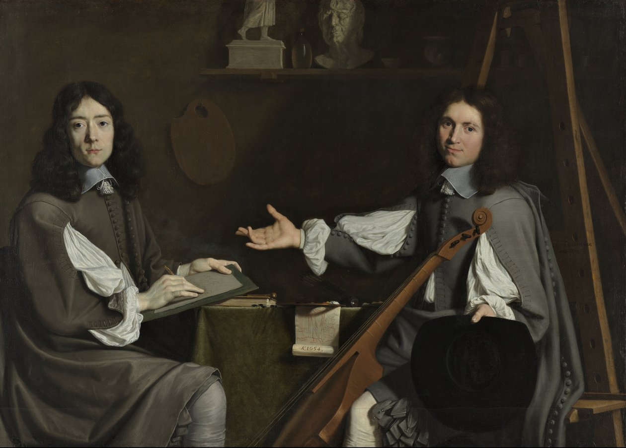 Podwójny portret obu artystów autorstwa Jean Baptiste de Champaigne