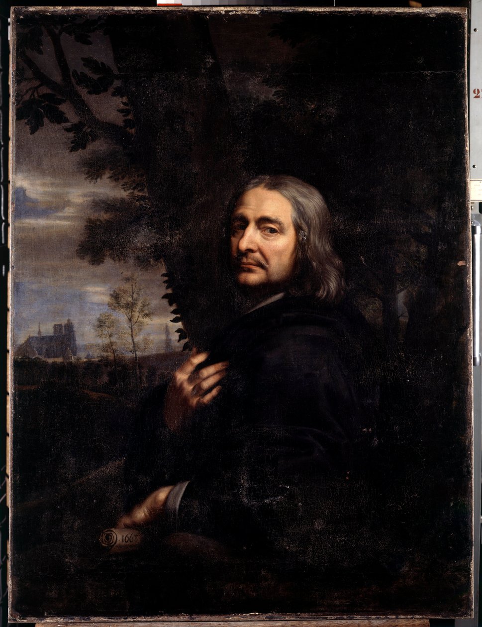 Philippe de Champaigne, wujek artysty (1602-1674) Kopia zaginionego autoportretu. Obraz Jeana Baptiste de Champaigne (1631-1681) 1668 Nd. 1,2x0,9 m² autorstwa Jean Baptiste de Champaigne
