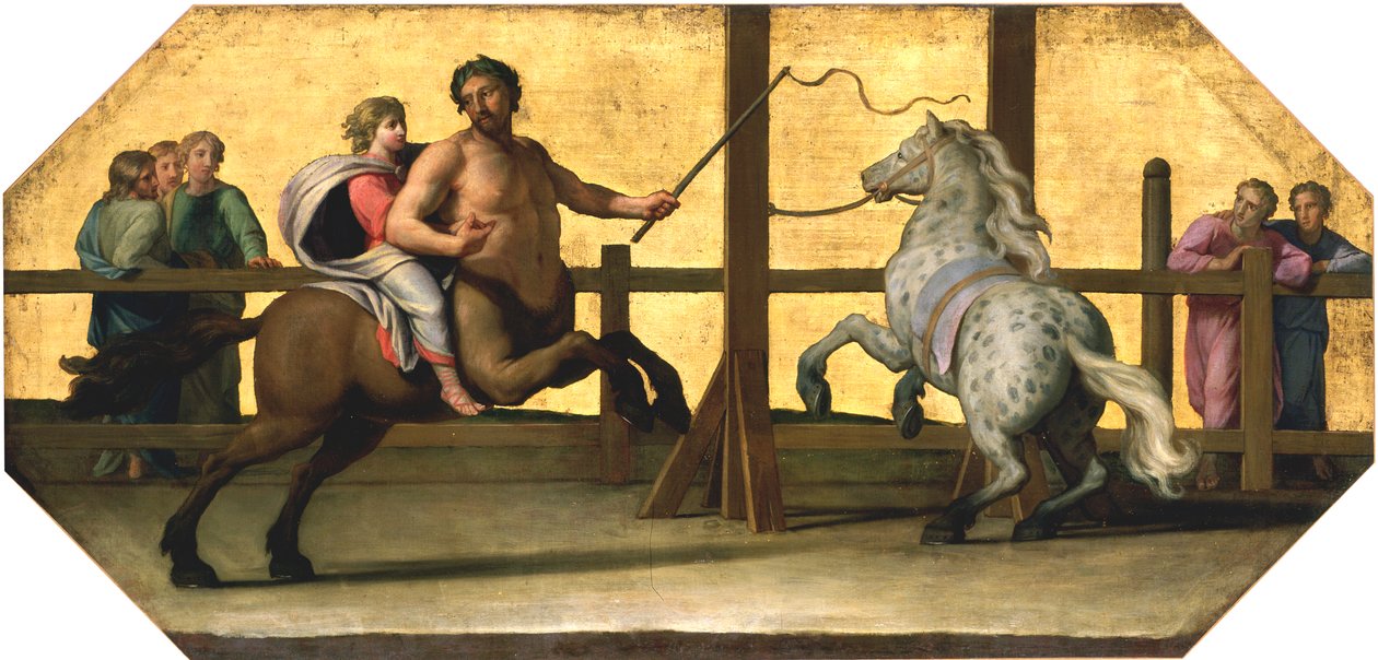 Edukacja Achillesa: lekcja jazdy konnej, XVII wiek autorstwa Jean Baptiste de Champaigne