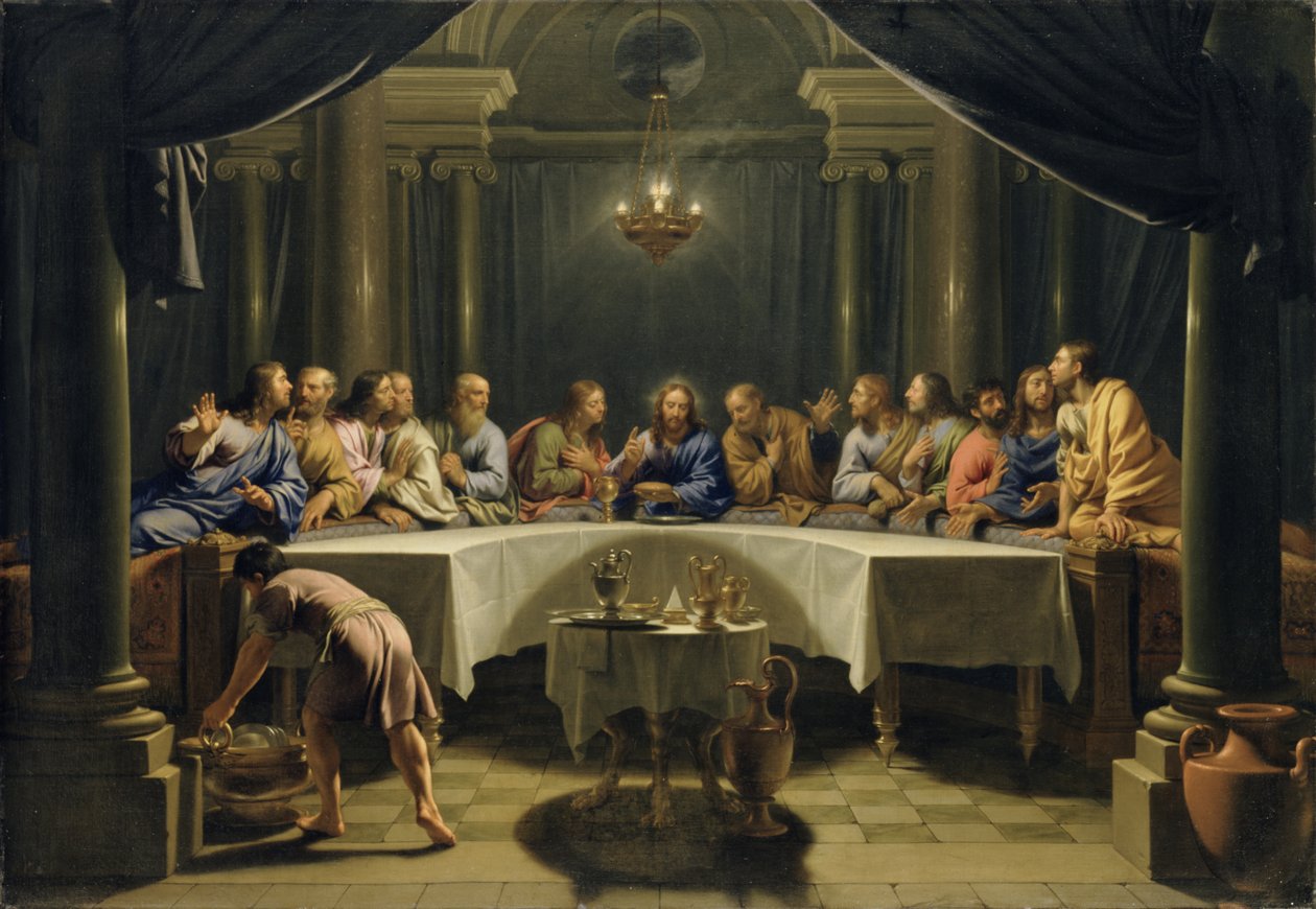 Ostatnia Wieczerza, ok.1678 autorstwa Jean Baptiste de Champaigne