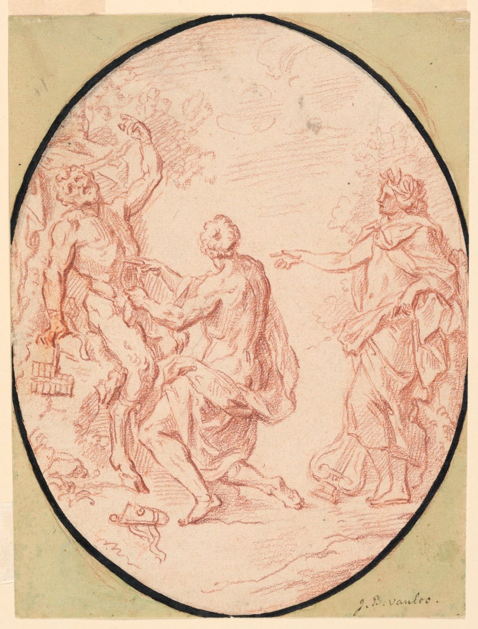 Obdzieranie ze skóry Marsjasza autorstwa Jean Baptiste van Loo