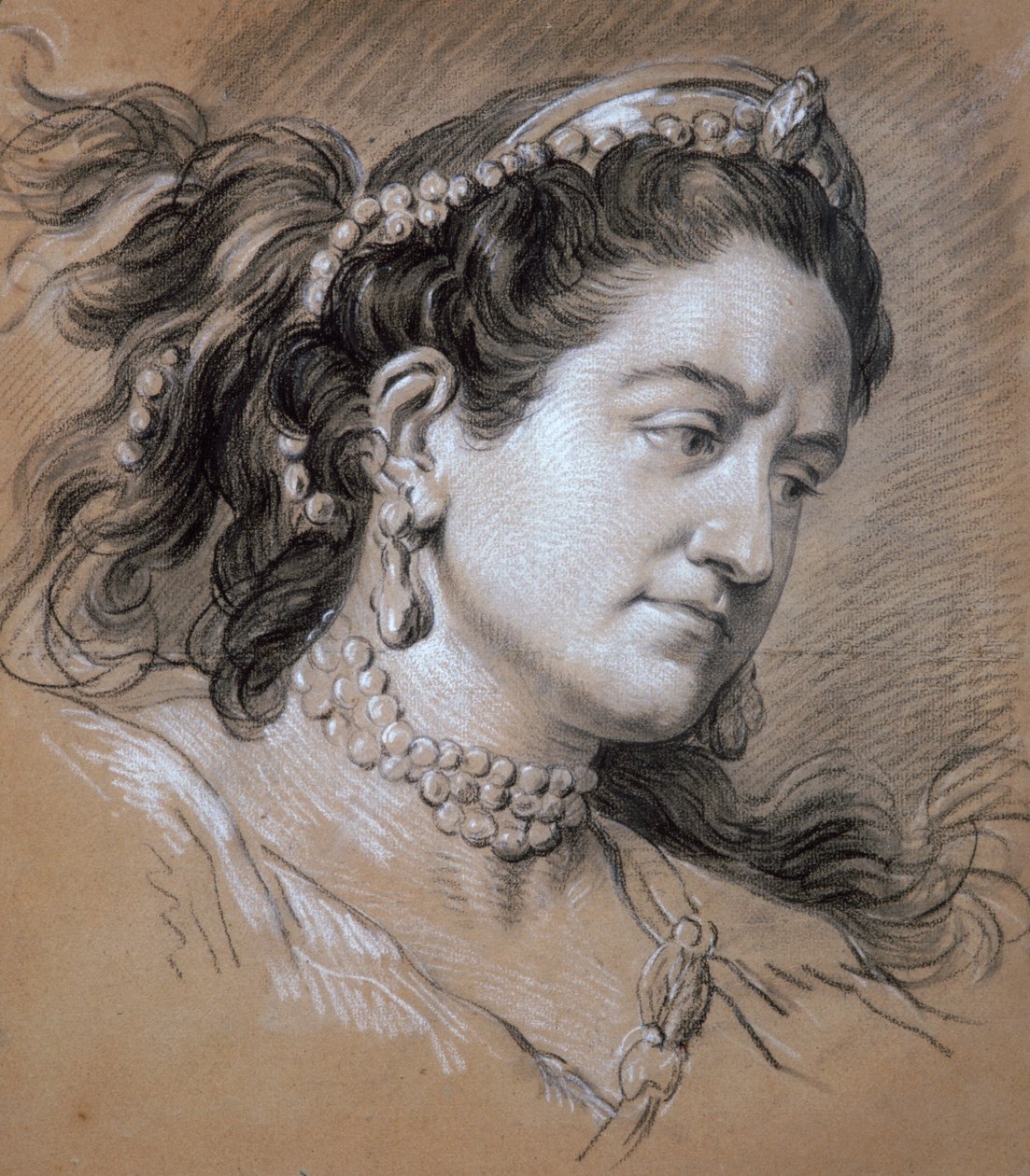 Portret kobiety, XVIII wiek. autorstwa Jean Baptiste van Loo