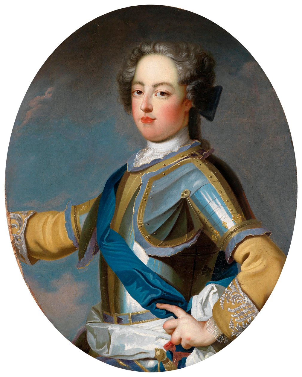 Portret króla Ludwika XV 1710-1774, lata 1720 autorstwa Jean Baptiste van Loo