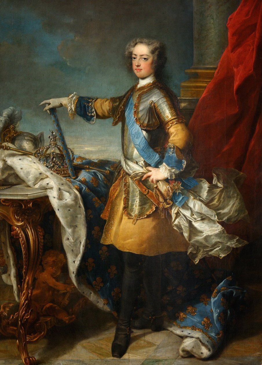 Portret króla Ludwika XV 1710-1774, ok. 1723-1724 autorstwa Jean Baptiste van Loo