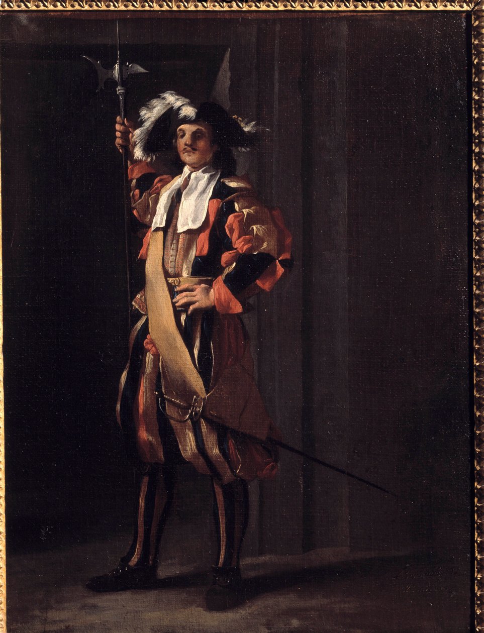Szwajcaria Papieskiej Gwardii Obraz Jeana Barbaulta (1718-1762). 18 wiek. Besancon, Muzeum Sztuk Pięknych autorstwa Jean Barbault