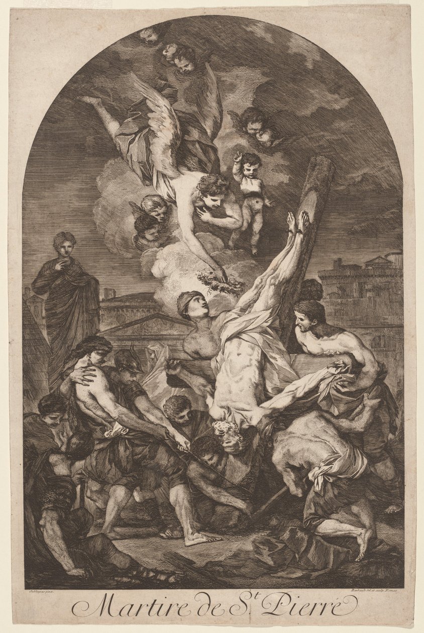 Martire de St. Pierre (Męczeństwo św. Piotra) autorstwa Jean Barbault, after Pierre Hubert Subleyras