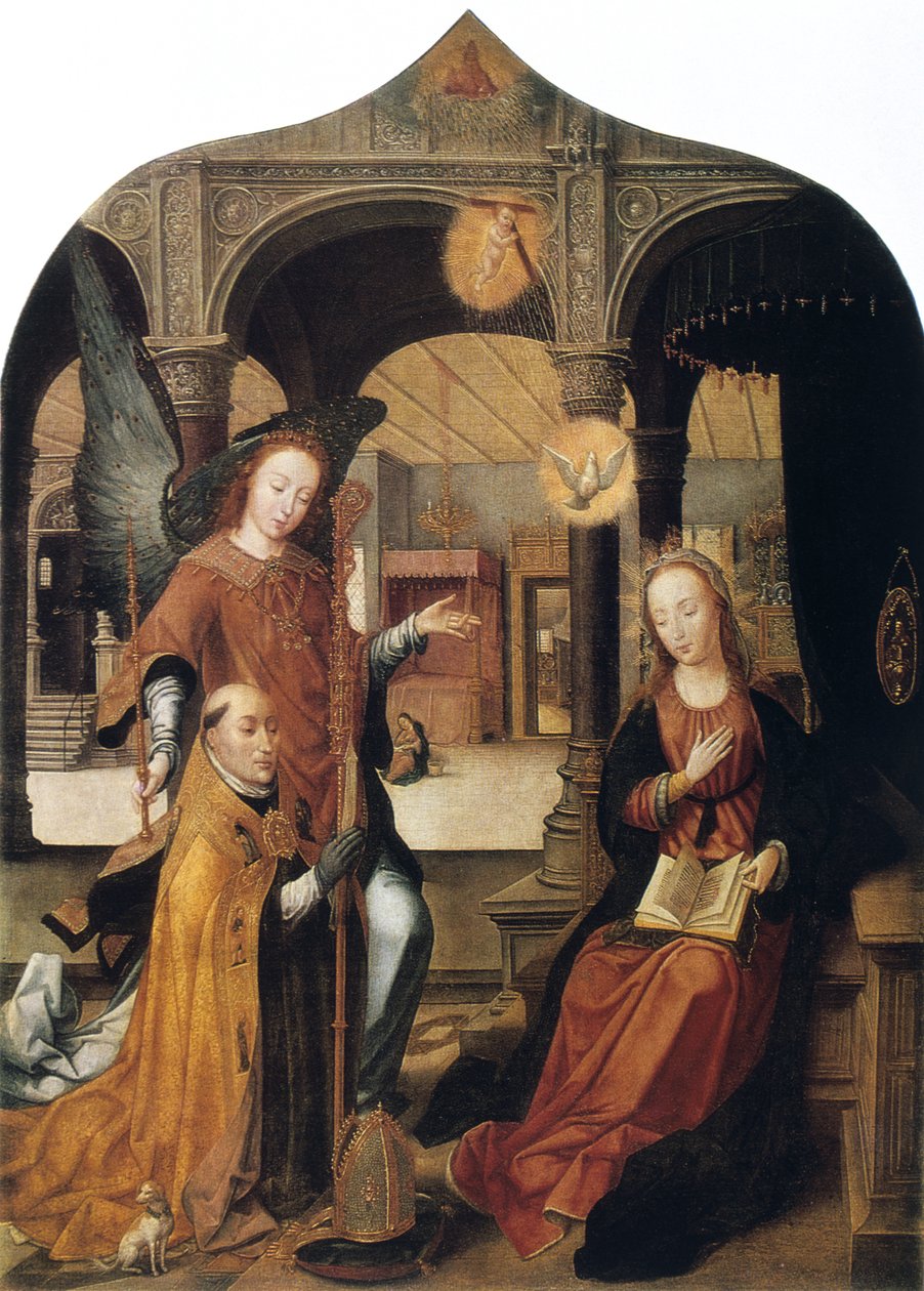 Zwiastowanie, 1516-1517 autorstwa Jean the Elder Bellegambe