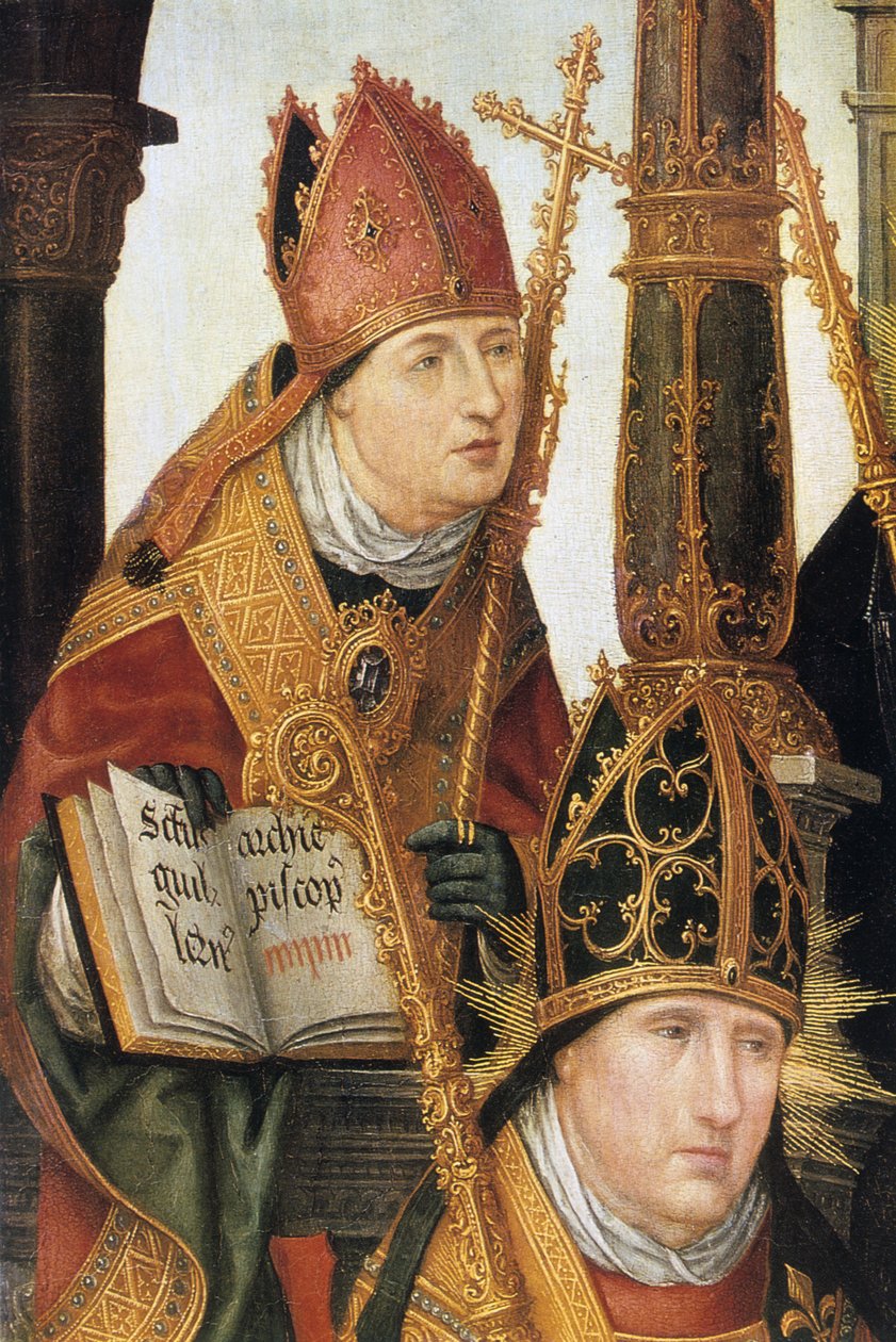 Szczegóły zwiastowania, 1516-1517 autorstwa Jean the Elder Bellegambe