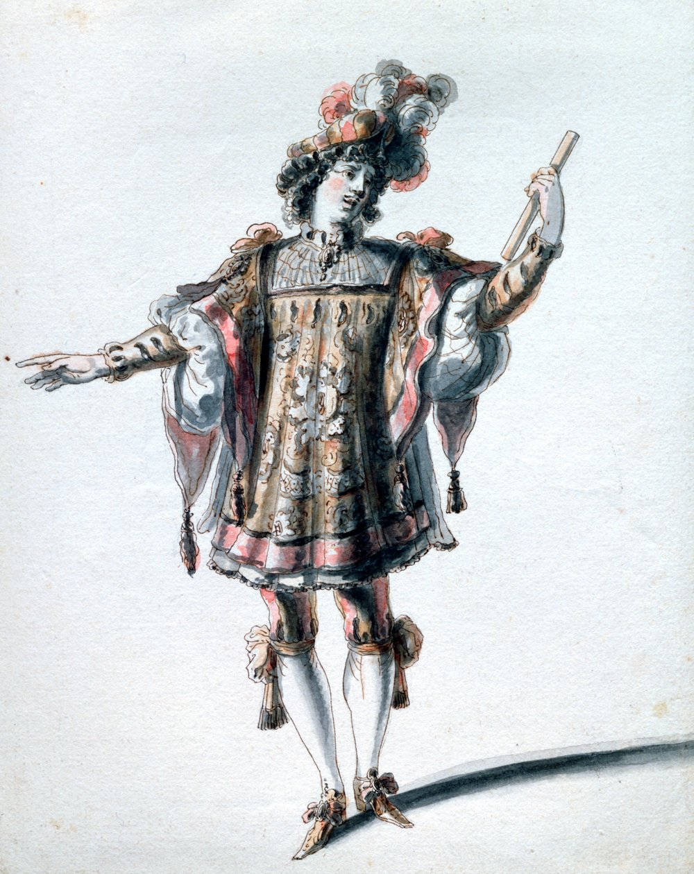 Projekt kostiumu: Jean Berain the Elder, c1680 autorstwa Jean Berain, Jean Baptiste Lully