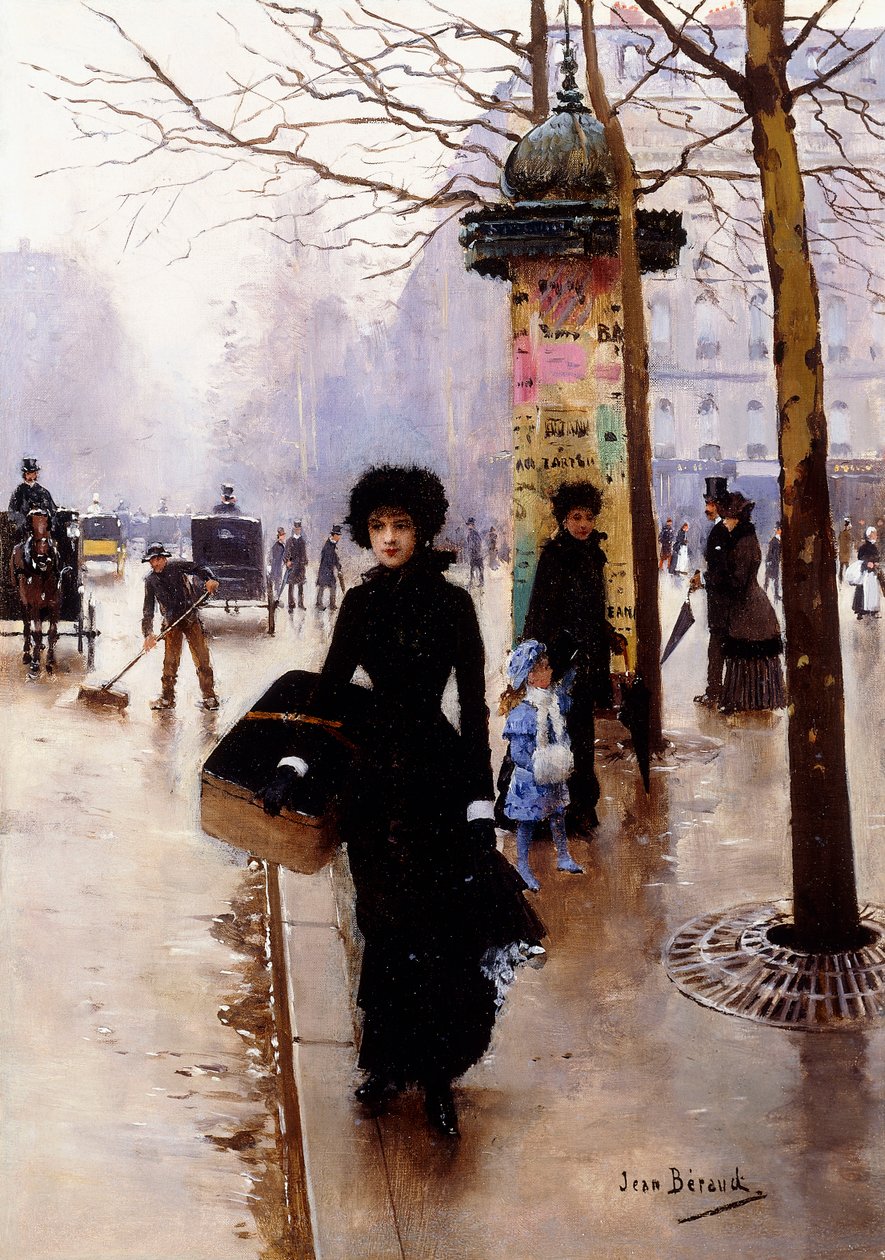 do paryskiego; Paryska kobieta, autorstwa Jean Beraud