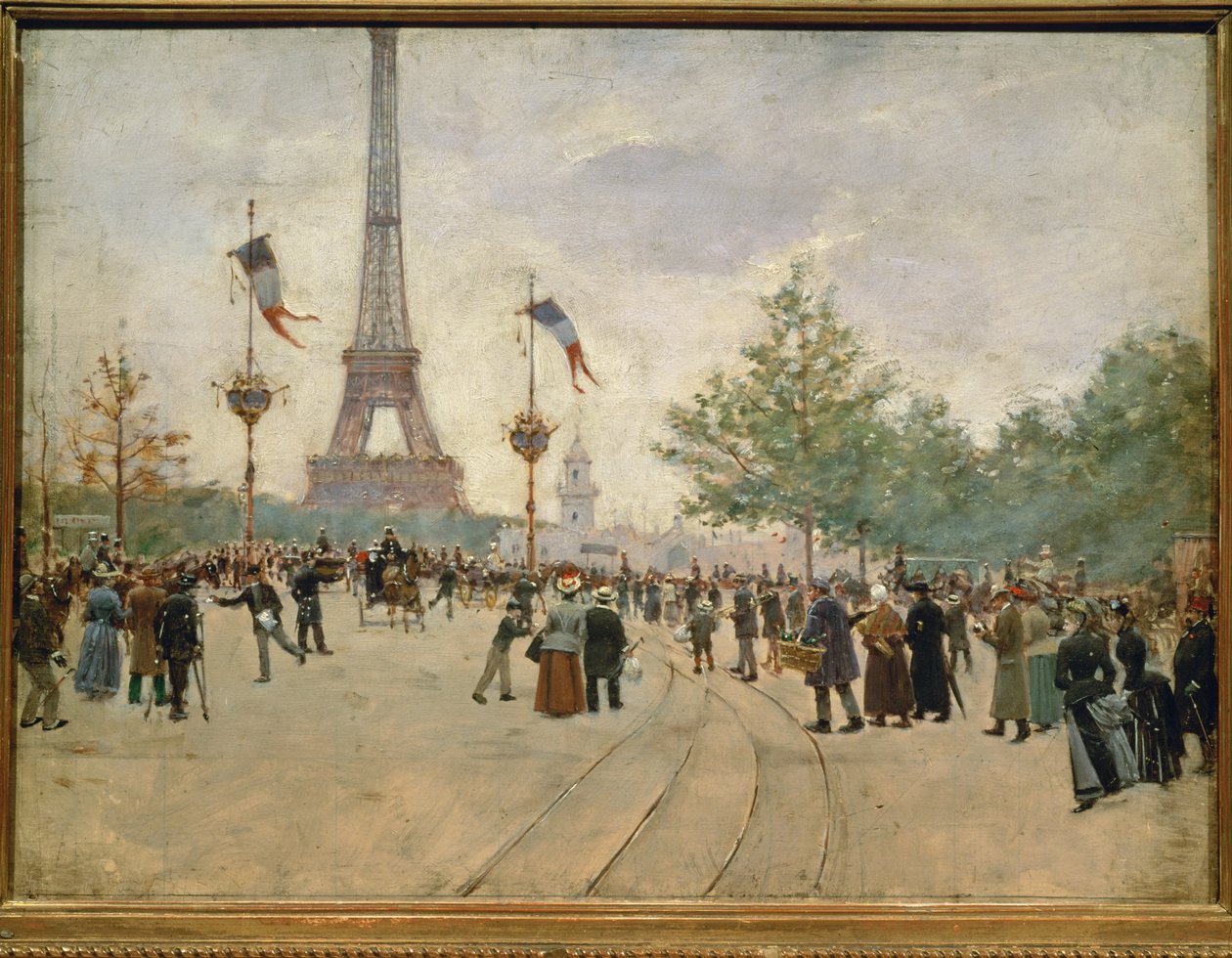Wejście na Wystawę Powszechną w Paryżu ... autorstwa Jean Beraud