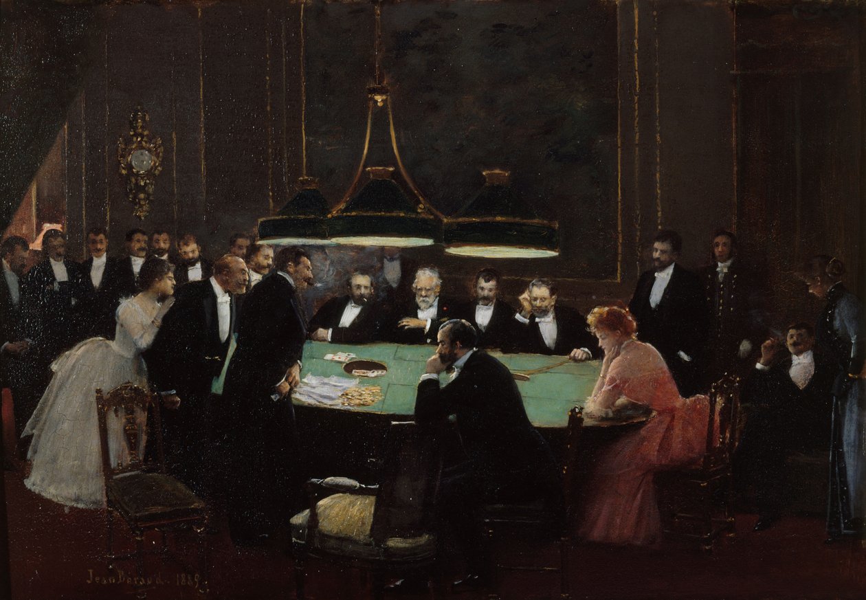 Pokój gier kasynowych, 1889. autorstwa Jean Beraud