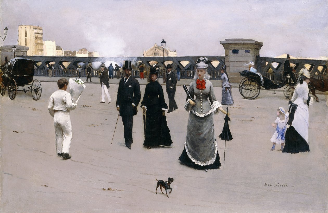 Most Europy, ok.1875 autorstwa Jean Beraud