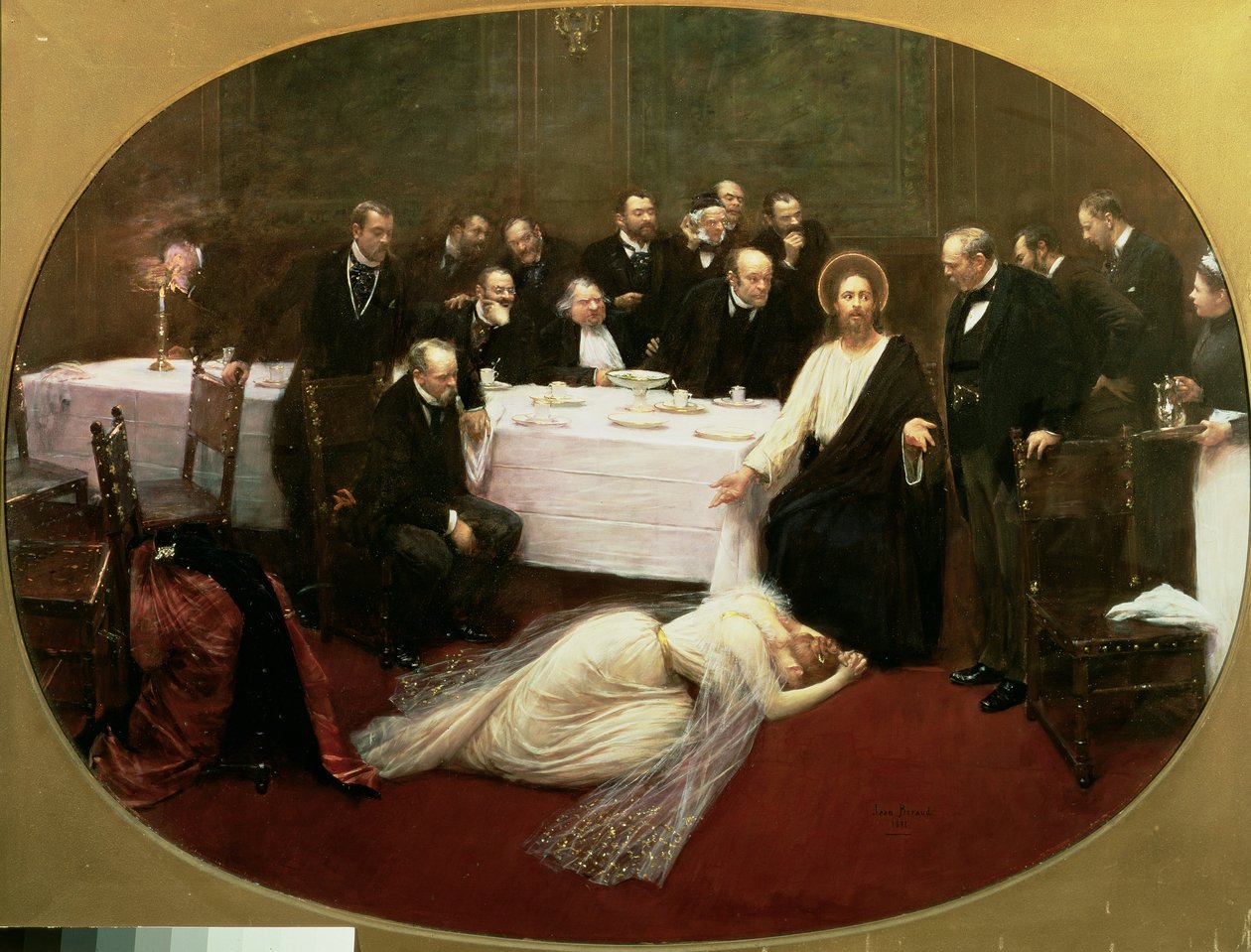 Św. Maria Magdalena w Domu Szymona Faryzeusza, 1891 autorstwa Jean Beraud