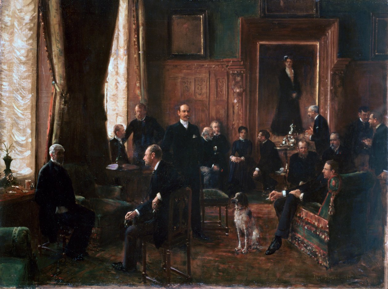 Salon Hrabiny Potockiej, 1887 autorstwa Jean Beraud