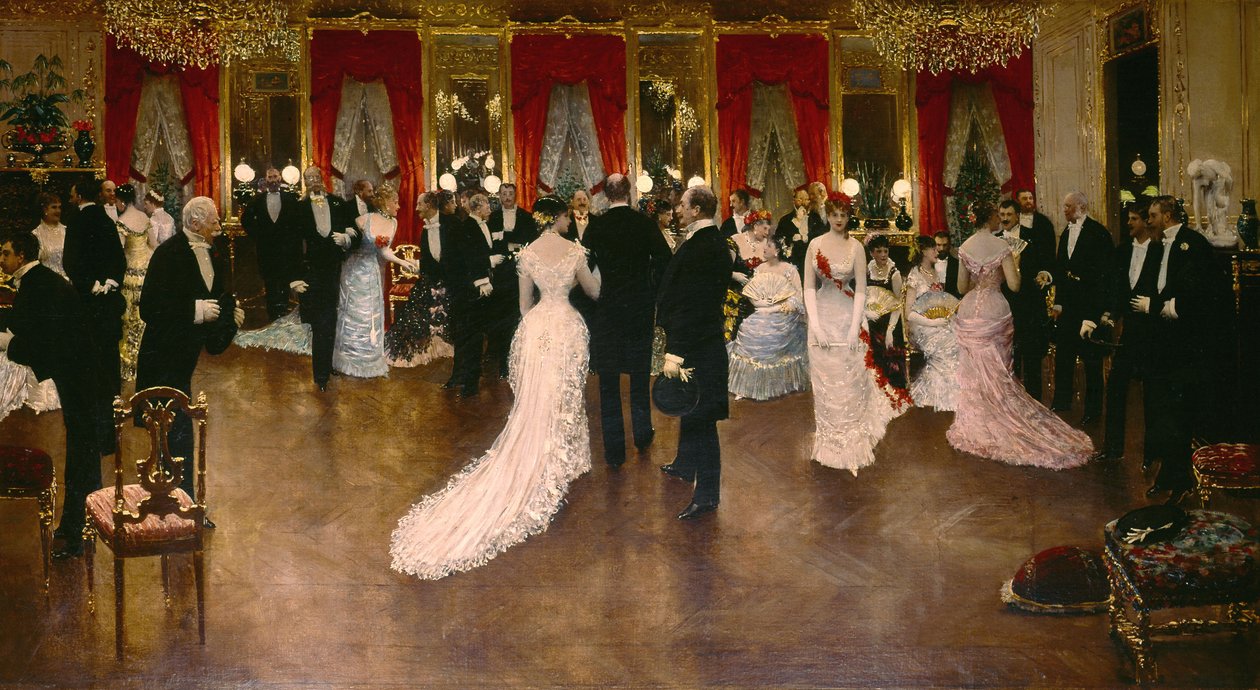 Bal, obraz Jean Beraud autorstwa Jean Beraud
