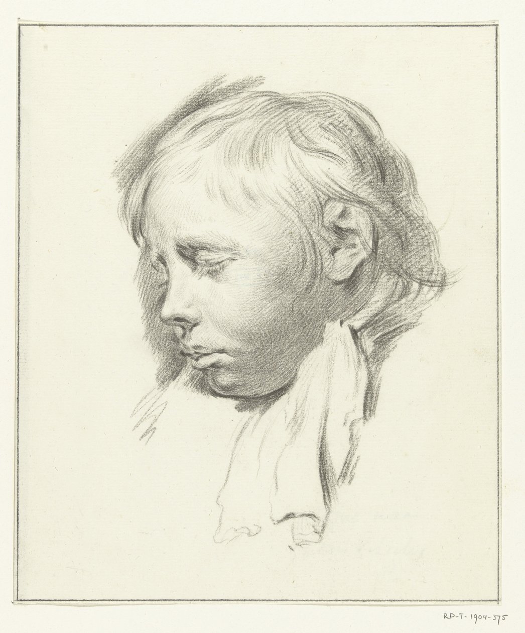 Głowa śpiącego chłopca autorstwa Jean Bernard