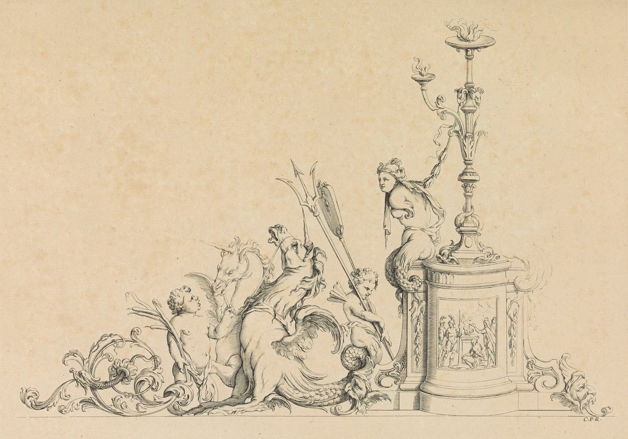 Arabeski do wielu zastosowań Wynalezione przez J.B. Toro, 1716., 1716. autorstwa Jean Bernard Toro