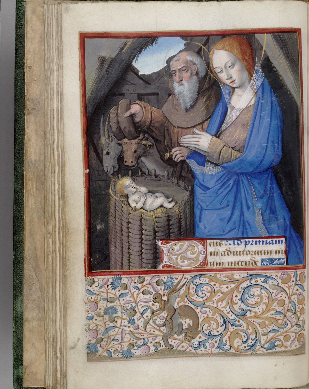 Godzinki Narodzenia, 1485-1499 autorstwa Jean Bourdichon