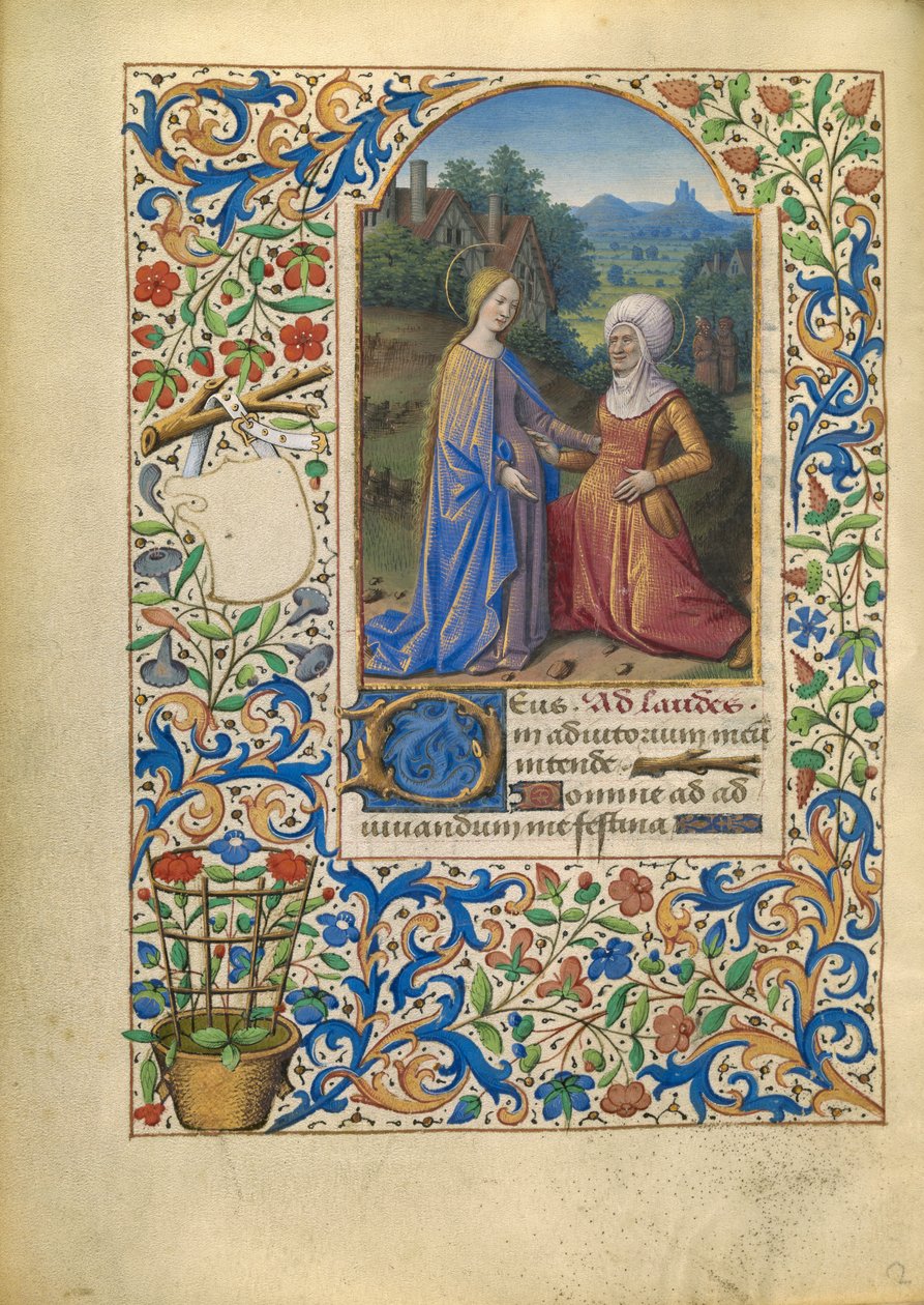 Die Heimsuchung autorstwa Jean Bourdichon