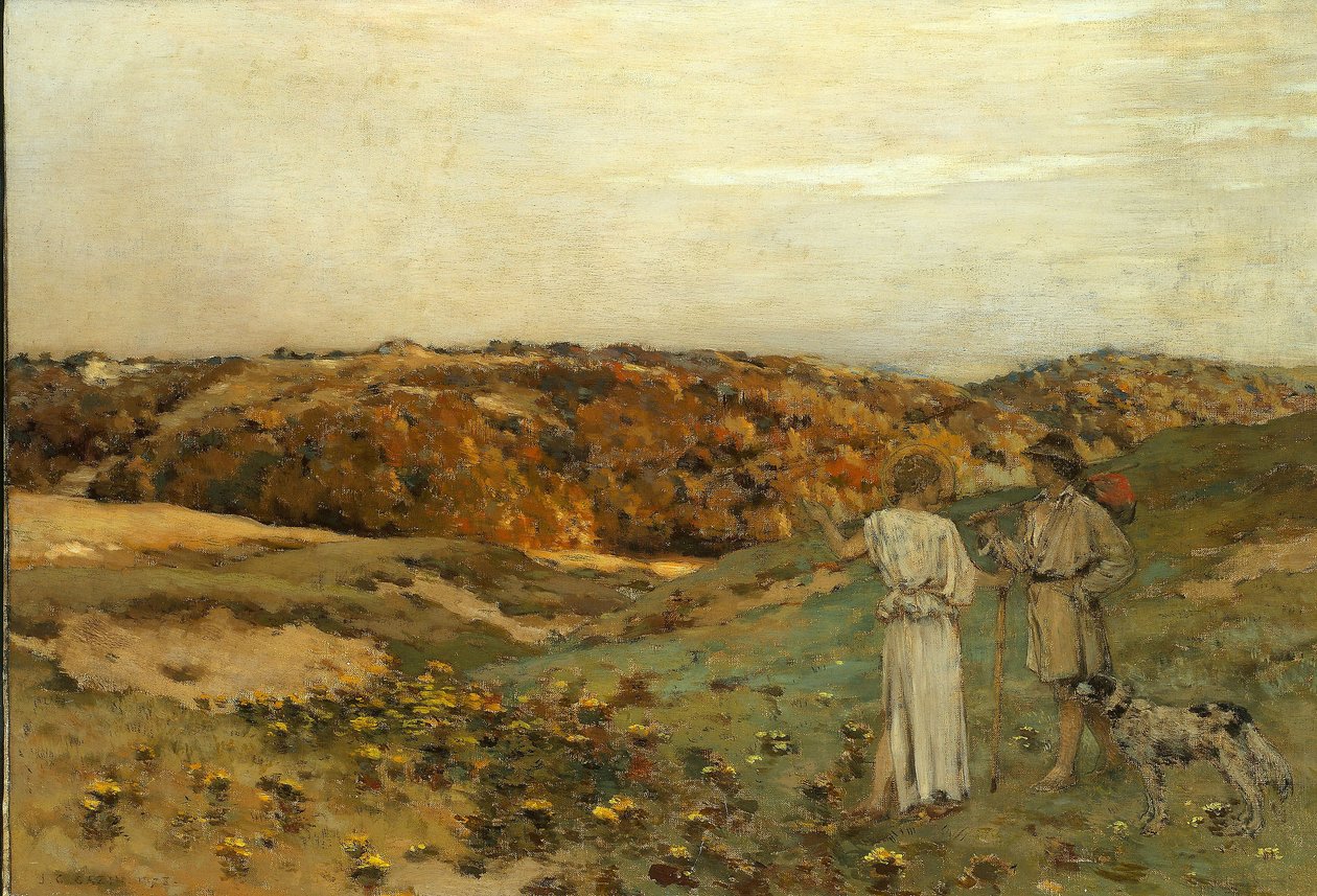 Tobiasz i Anioł, 1878 autorstwa Jean Charles Cazin