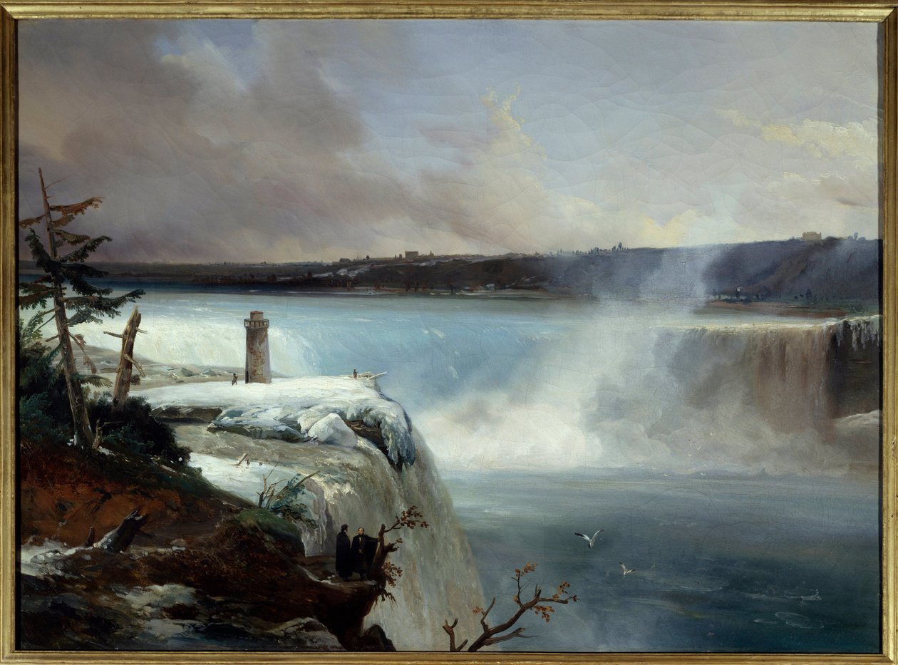 Wodospad Niagara. Obraz Jeana Charlesa Remonda (1795-1875) autorstwa Jean Charles Joseph Rémond
