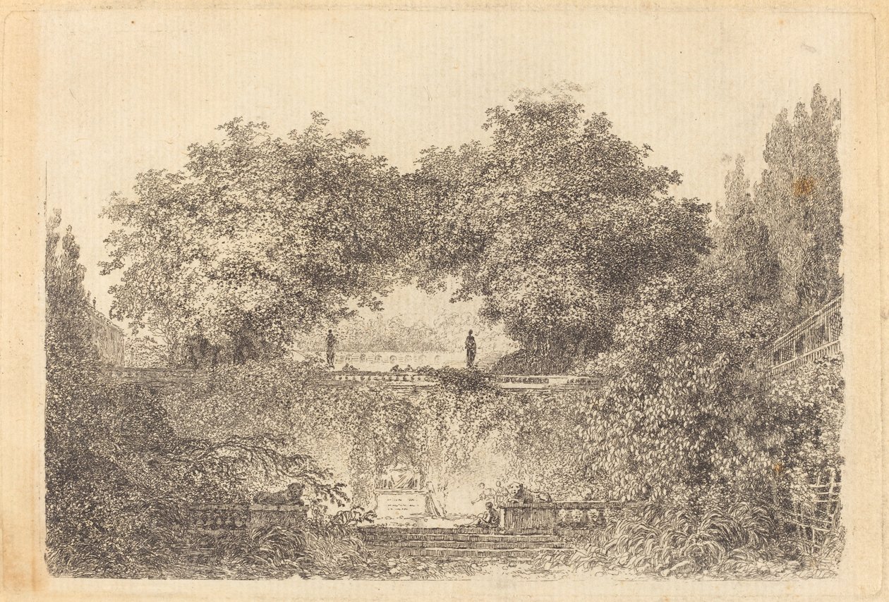 Mały Park autorstwa Jean Claude Richard de Saint Non after Jean Honoré Fragonard