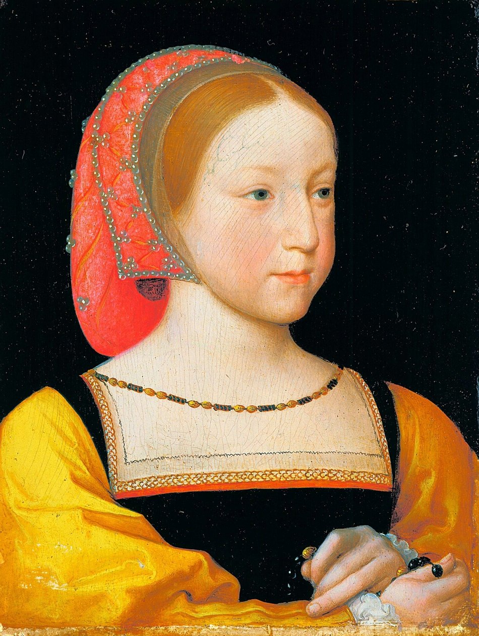 Francuski: Portrait de Charlotte de Valois Portret Charlotty Francuskiej autorstwa Jean Clouet
