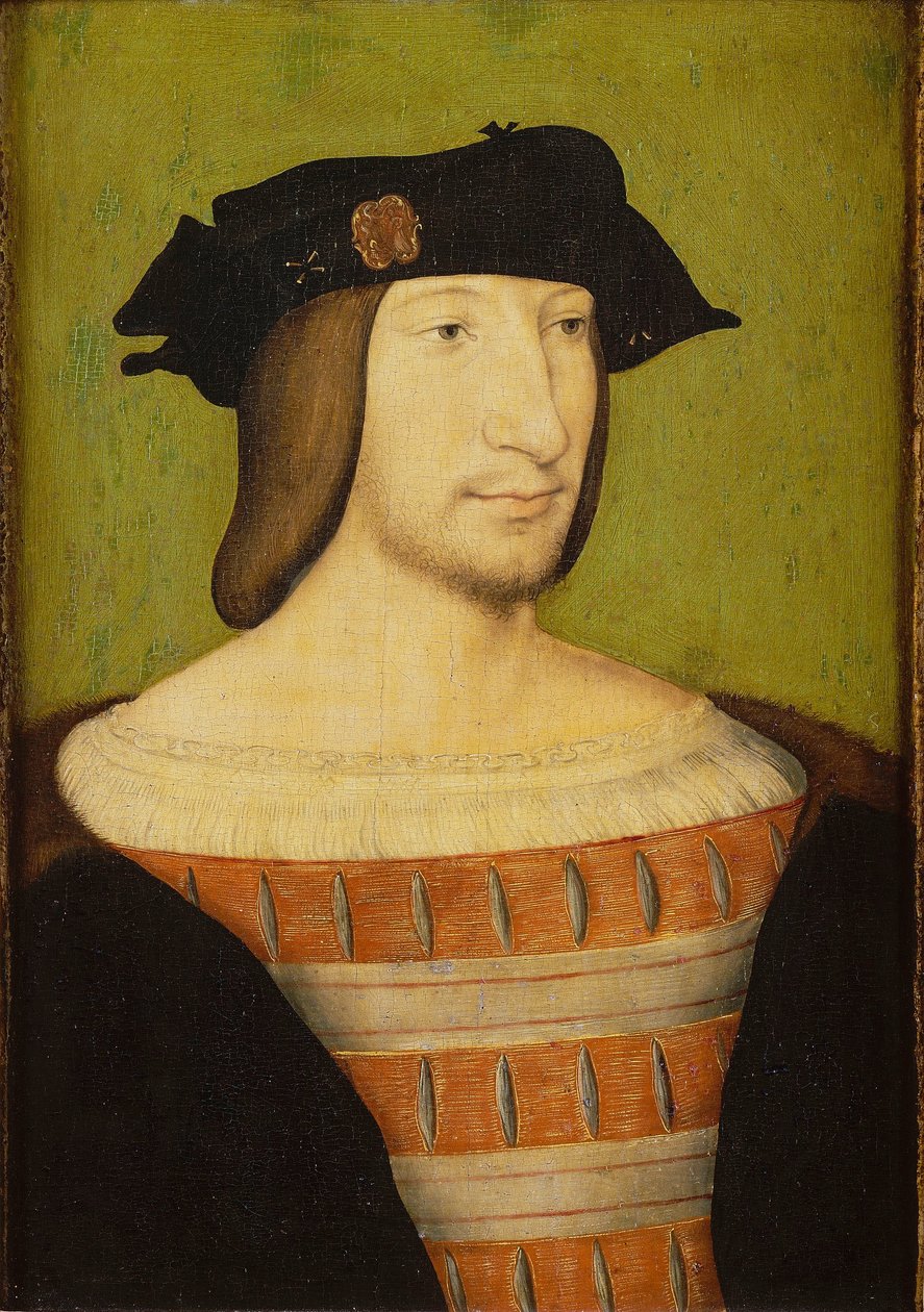 Portret Franciszka I (1494-1547), króla Francji autorstwa Jean Clouet