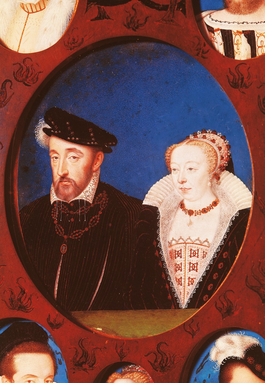 Portret Henryka II Francji (Saint-Germain-en-Laye autorstwa Jean Clouet