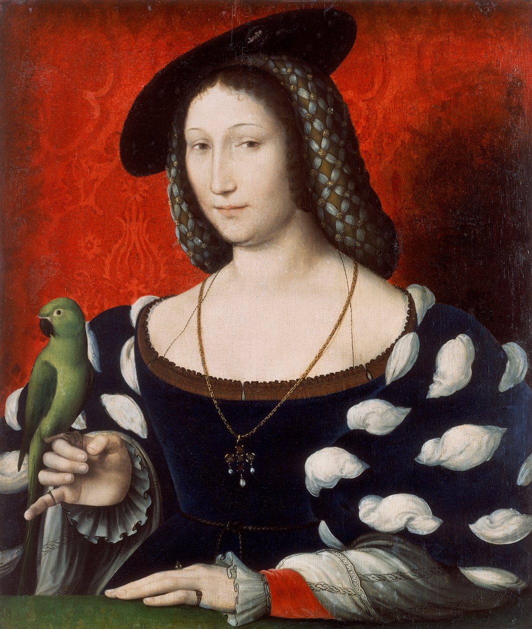 Portret Małgorzaty z Nawarry Tytuł(y) alternatywny(e):  Portret damy z papugą Portret Marguerite d
