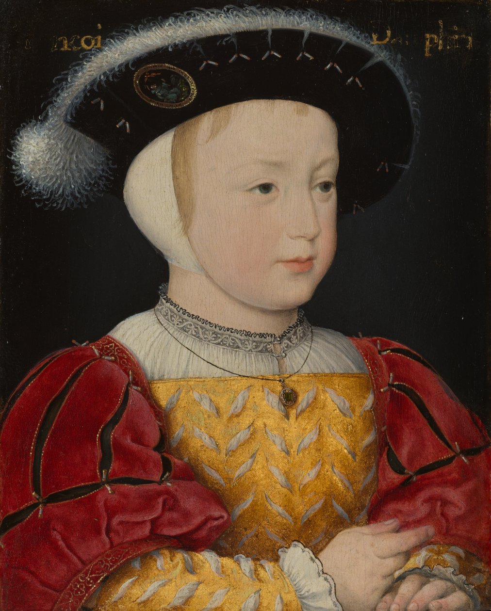 Delfin Franciszek, syn króla Francji Franciszka I autorstwa Jean Clouet