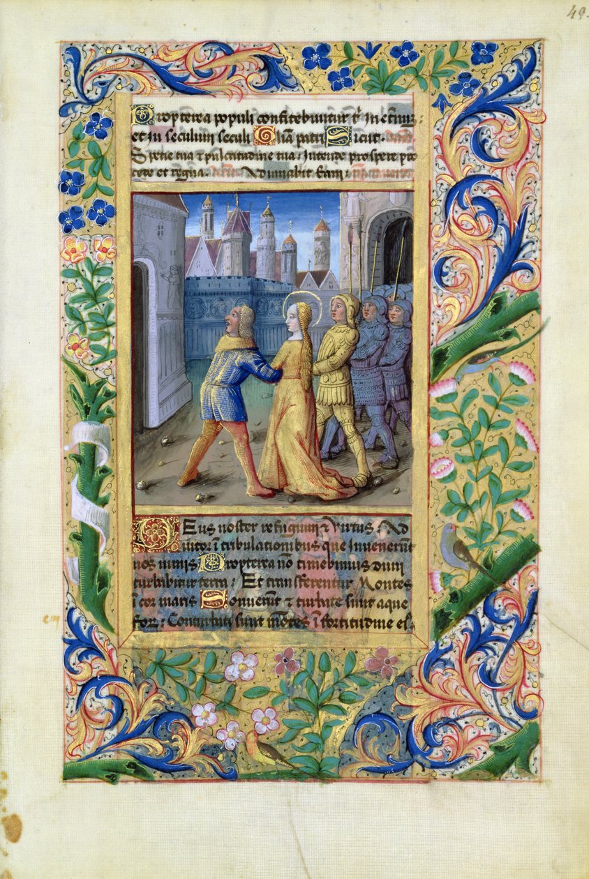 Pani Lat. Q.v.I.126 f.45 Judyta zajęta przez Asyryjczyków, z Księgi Godzin Ludwika dOrleans, 1490 autorstwa Jean Colombe