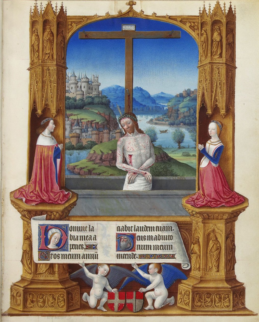Très Riches Heures du Duc de Berry Człowiek smutków autorstwa Jean Colombe