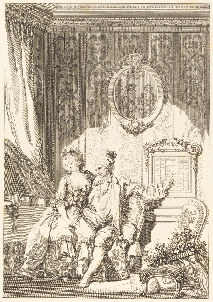 Kalendarz Vieillardów autorstwa Jean Dambrun after Jean Honoré Fragonard