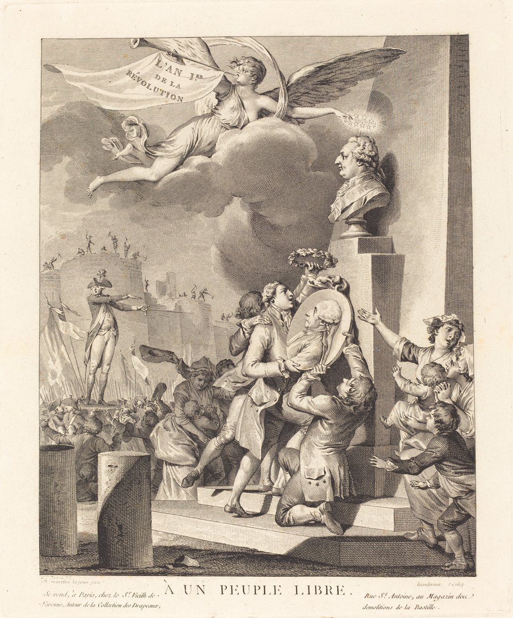 Do wolnych ludzi autorstwa Jean Dambrun after Jean Michel Moreau