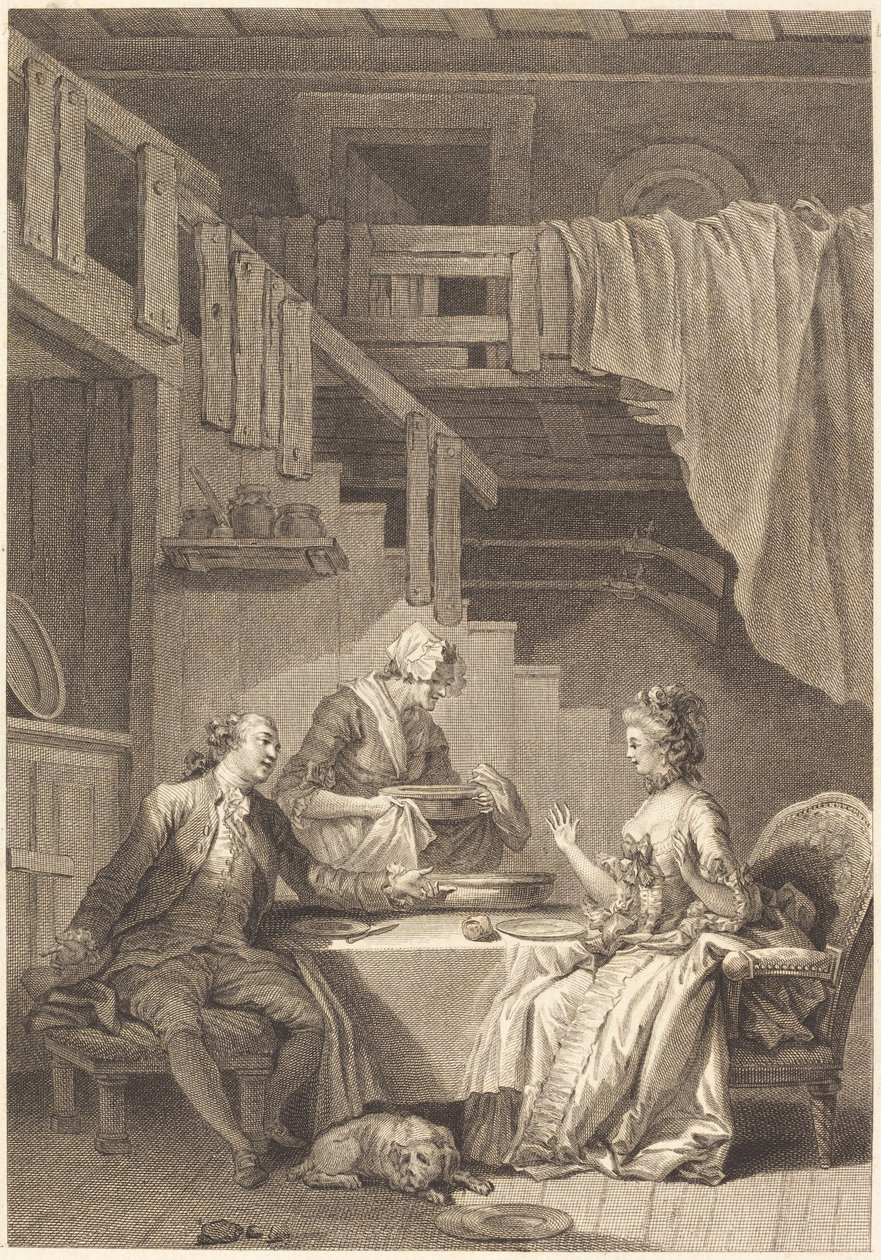 Sokół autorstwa Jean Dambrun and Jean Baptiste Tilliard after Jean Honoré Fragonard