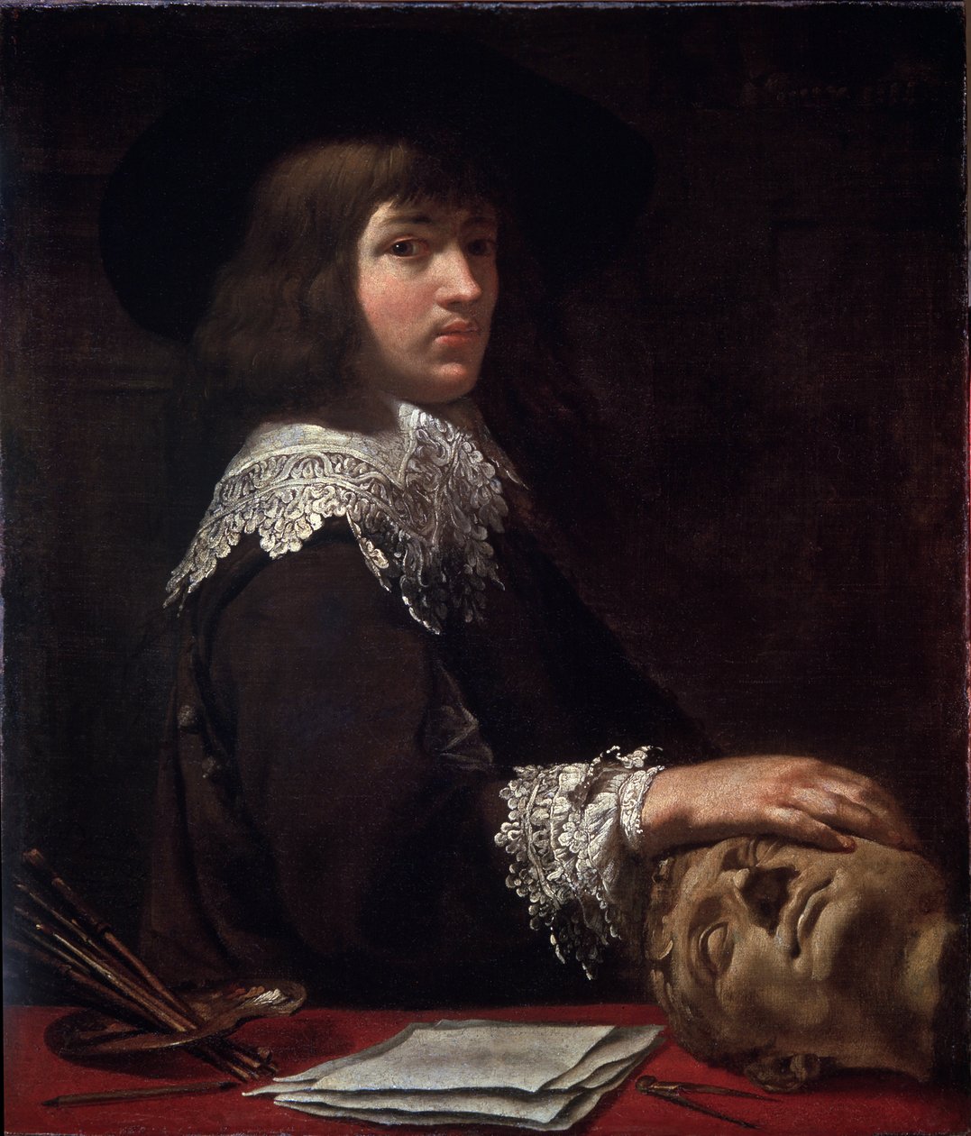 „Autoportret” (Autoportret) Obraz Jeana Dareta (1615-1668) 1636 Ermitaż, Sankt Petersburg (Petersburg) autorstwa Jean Daret
