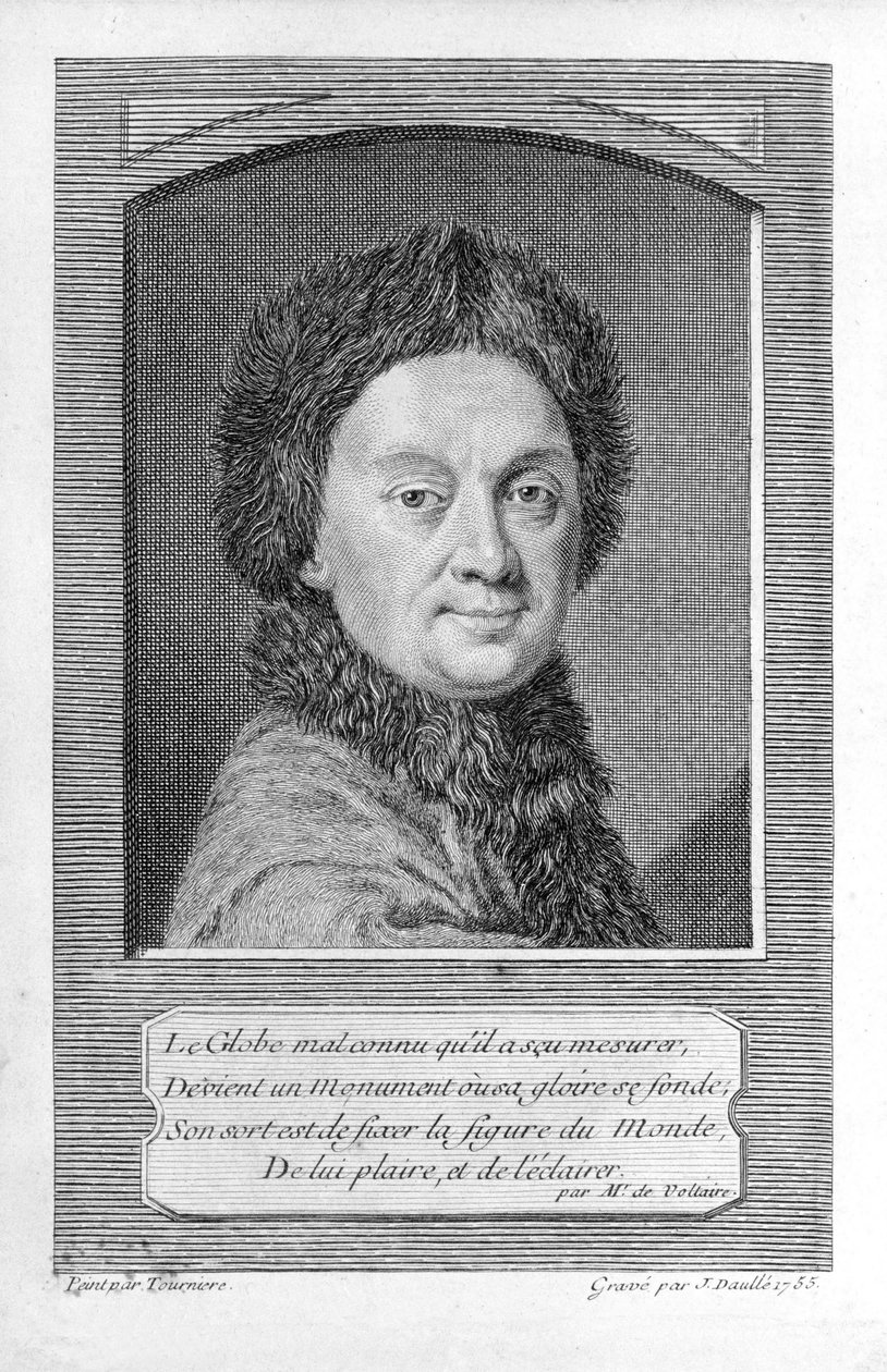 Pierre-Louis Moreau de Maupertuis, astronom (1698-1759). autorstwa Jean Daullé