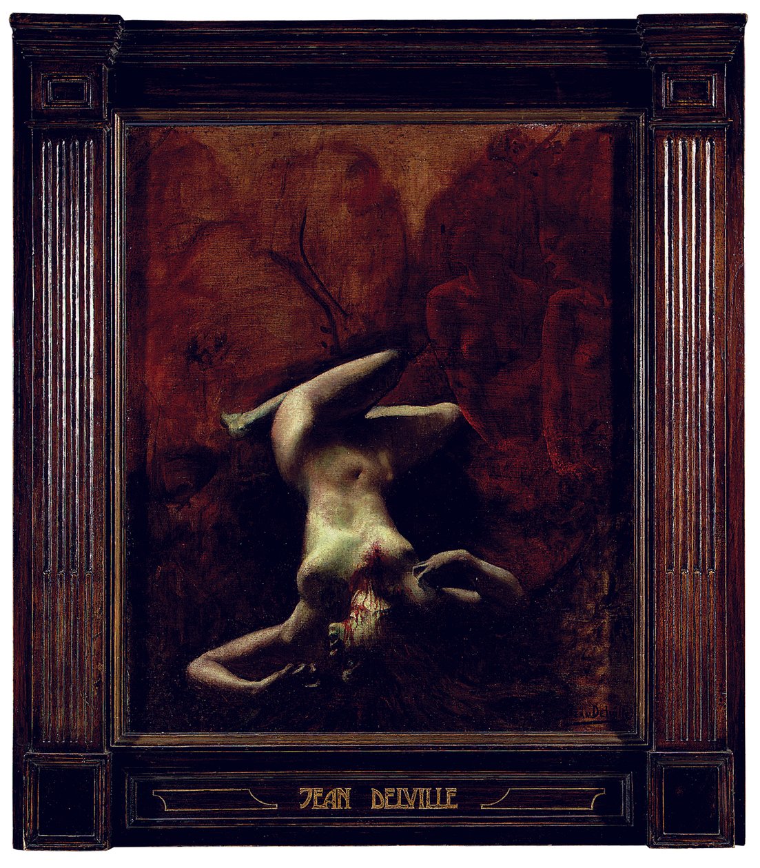 Le Crime (olej na płótnie) autorstwa Jean Delville