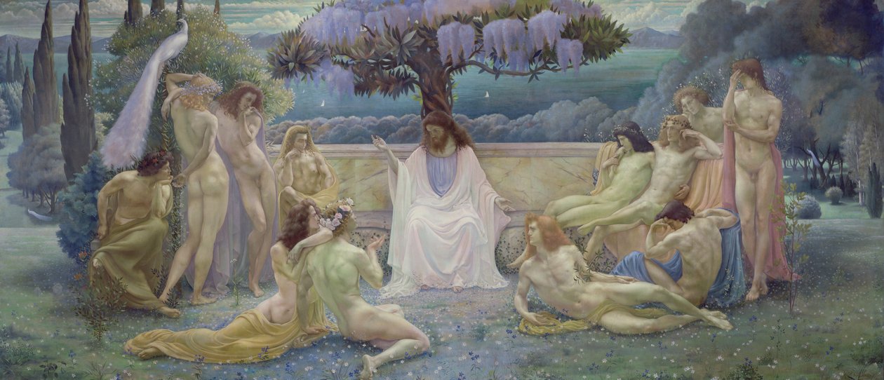 Szkoła Platona autorstwa Jean Delville