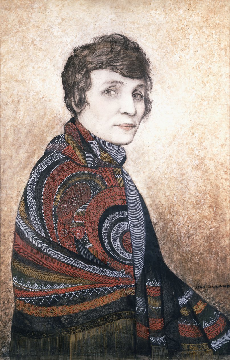 Portret Louise Boulanger autorstwa Jean Dunand