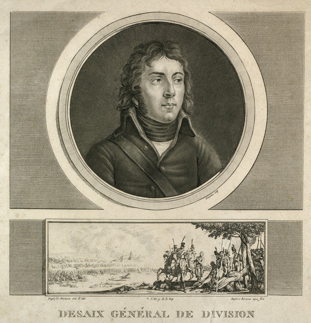 Portret generała Louis Charles Antoine Desaix (około 1800 - 1815 0,38 x 0,24) autorstwa Jean Duplessi Bertaux