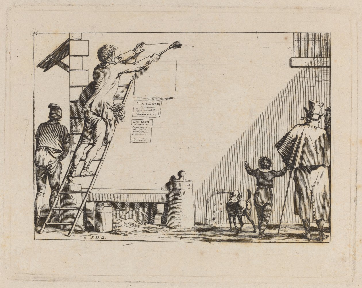 Scena uliczna autorstwa Jean Duplessis Bertaux