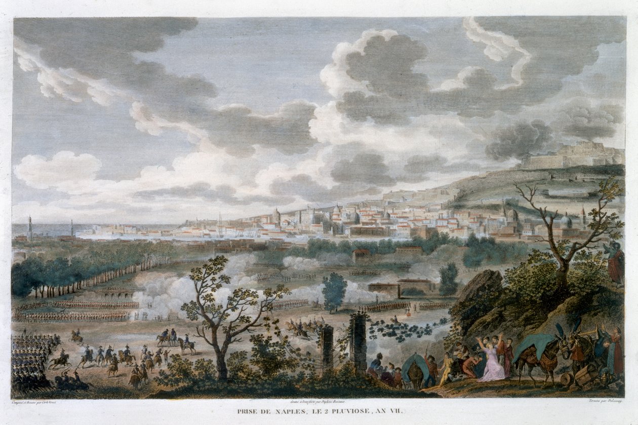 „Zdobywanie Neapolu, 2 Pluviose, rok 7” 23 stycznia 1799 autorstwa Jean Duplessis Bertaux