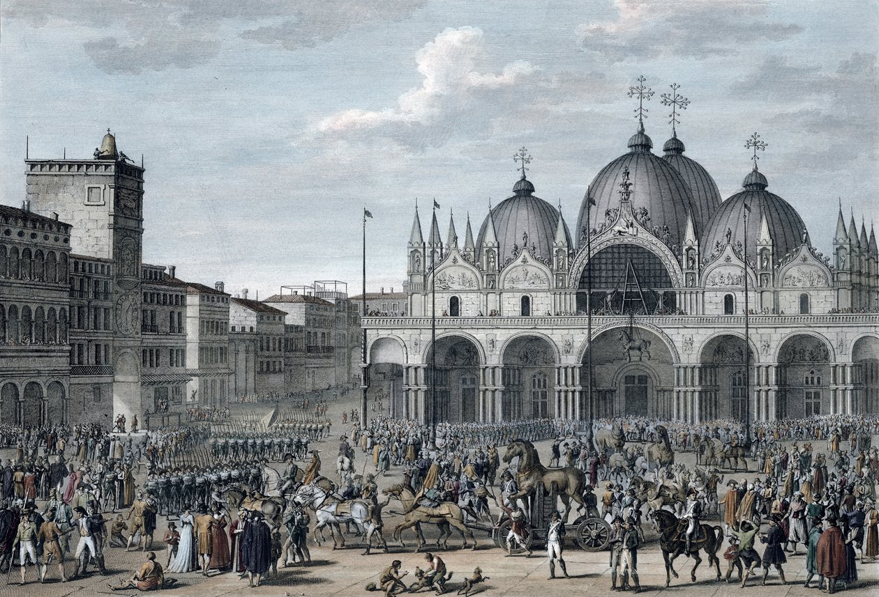 Wjazd Francuzów do Wenecji, Floreal, 5 maja 1797 r. autorstwa Jean Duplessis Bertaux