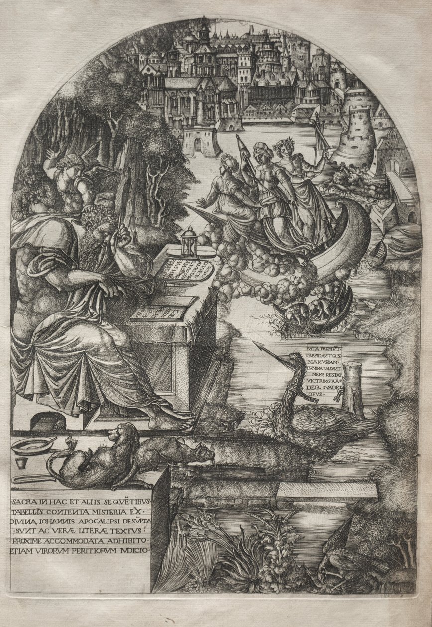Apokalipsa: Kołdra Studiująca Apokalipsę, 1555. autorstwa Jean Duvet