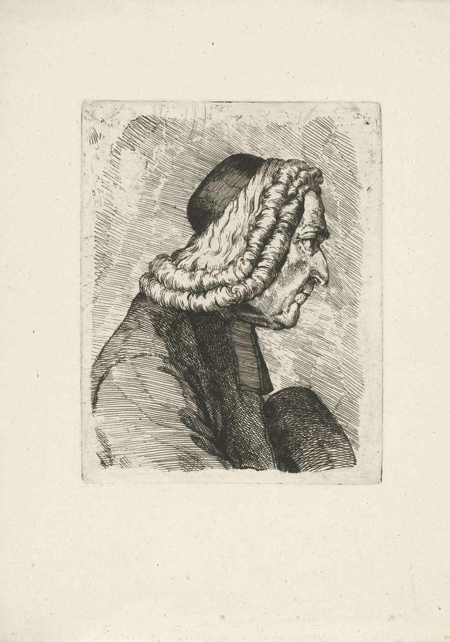 Portret Francois-Philippe Mesenguy autorstwa Jean Duvivier (attributed to)