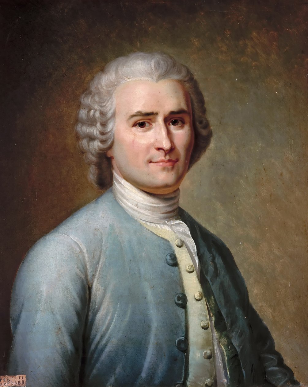 Portret Jean-Jacques Rousseau 1712-1778 autorstwa Jean Edouard Lacretelle